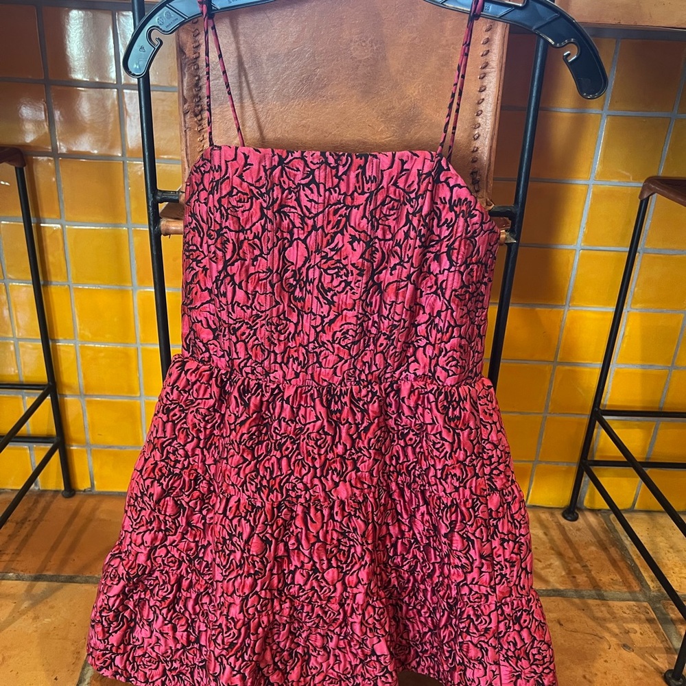 NWT Alice + Olivia Pink and Black Dress